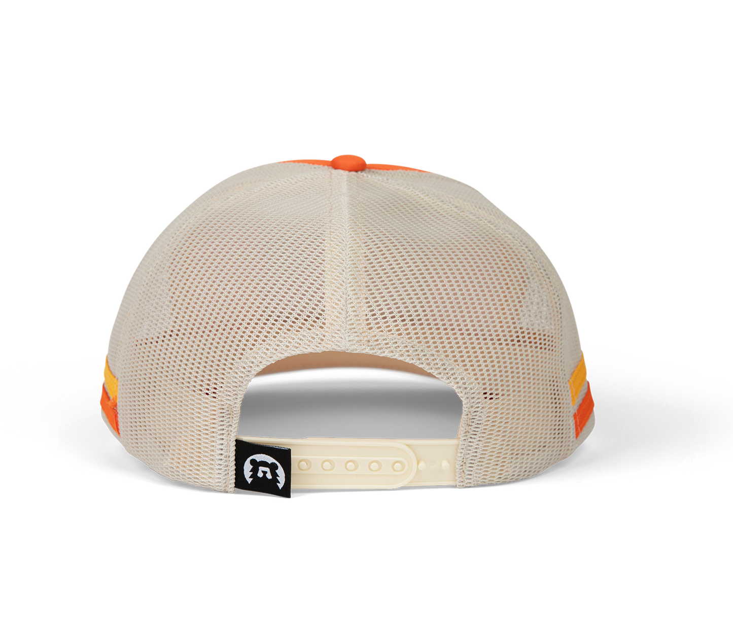 Blaze Orange Side Stripes Mesh Hats
