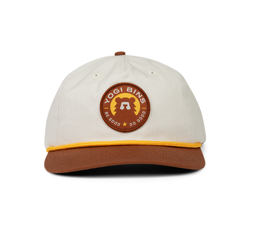 Brown / White - Be Good Do Good Snapback Hat