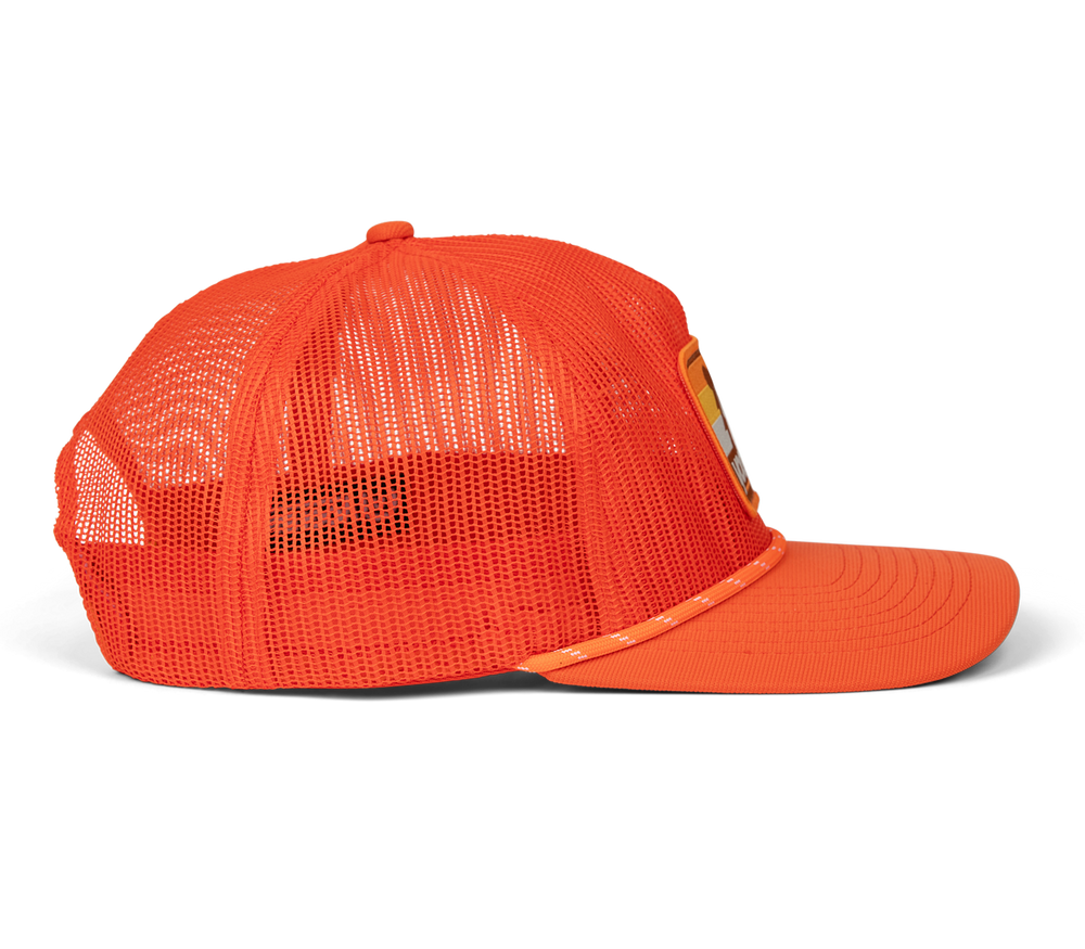 Sunburst Orange All Mesh Hat