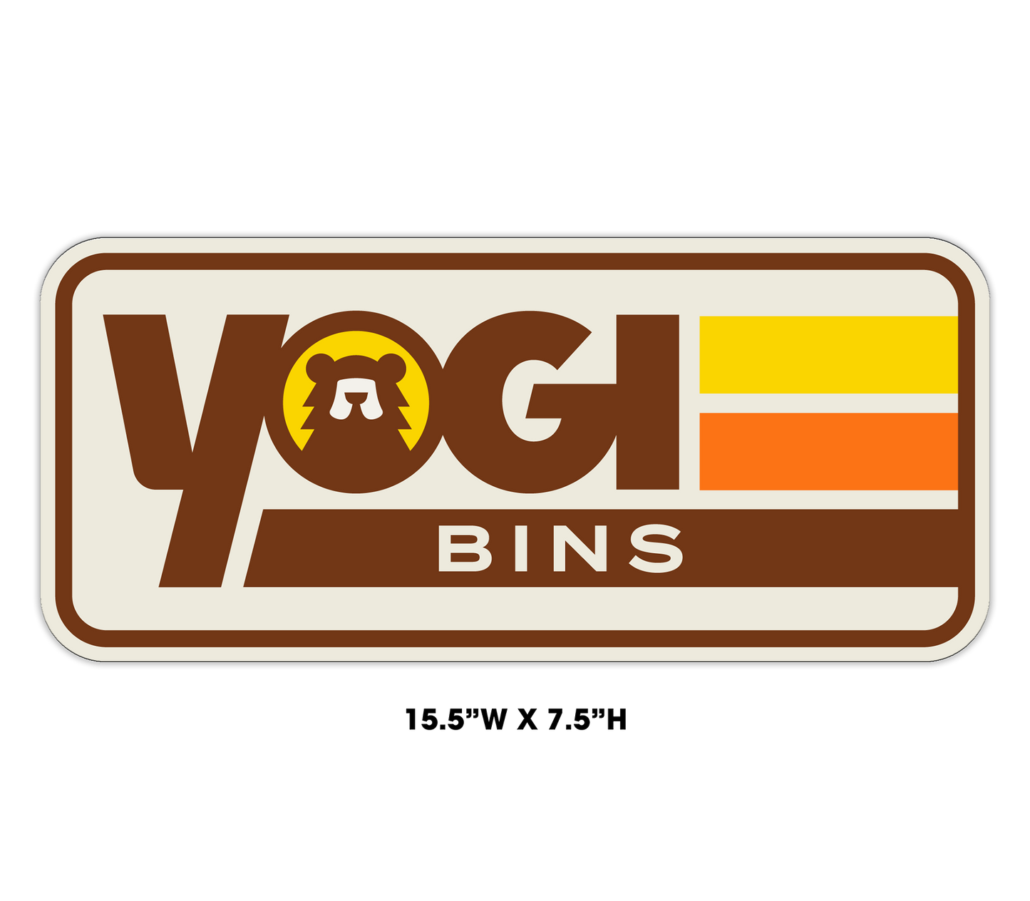 The Original - Large Rectangle 15.5" x 7.5" Decal